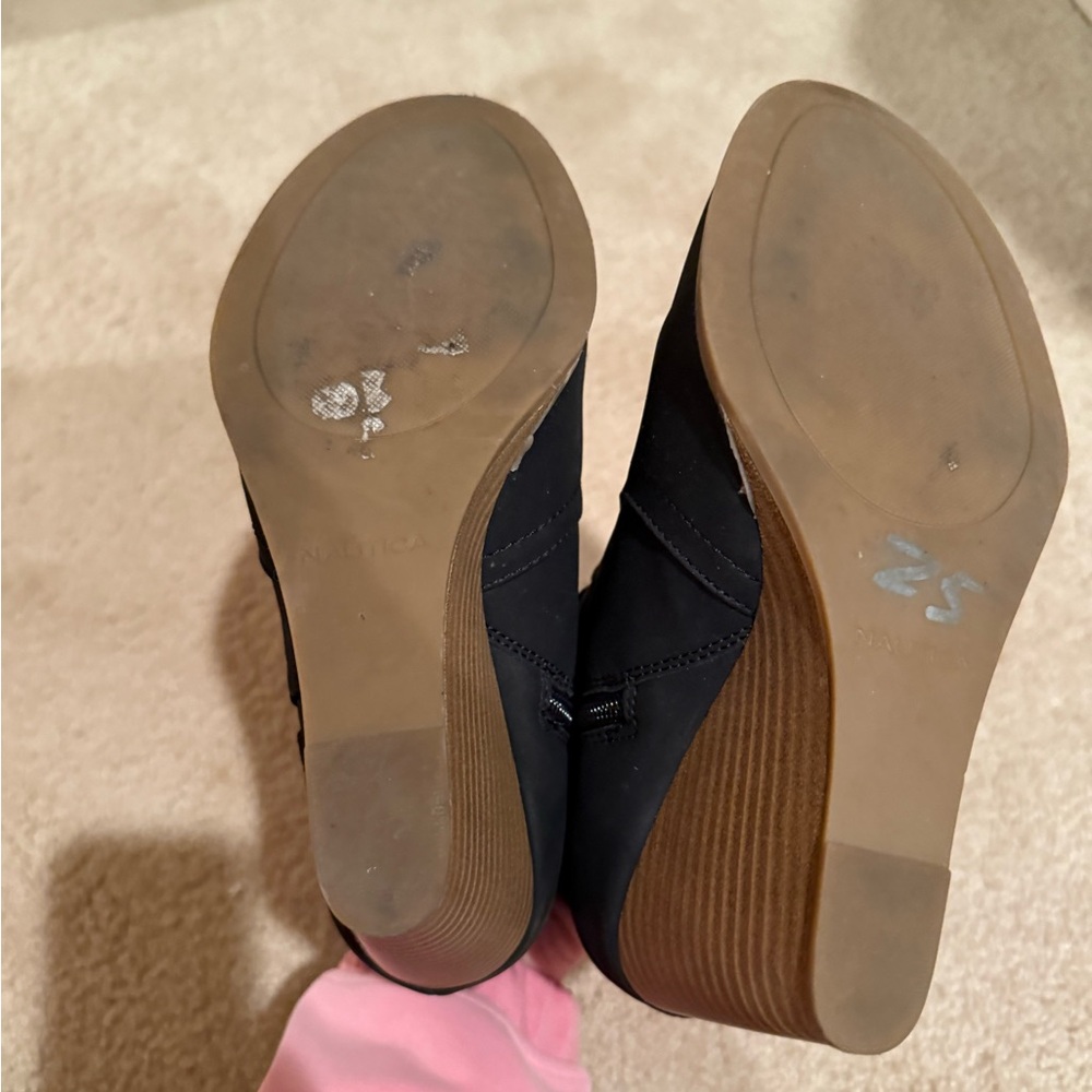 NAUTICA WEDGE ANKLE BOOTS SIZE 7 - Picture 4 of 6